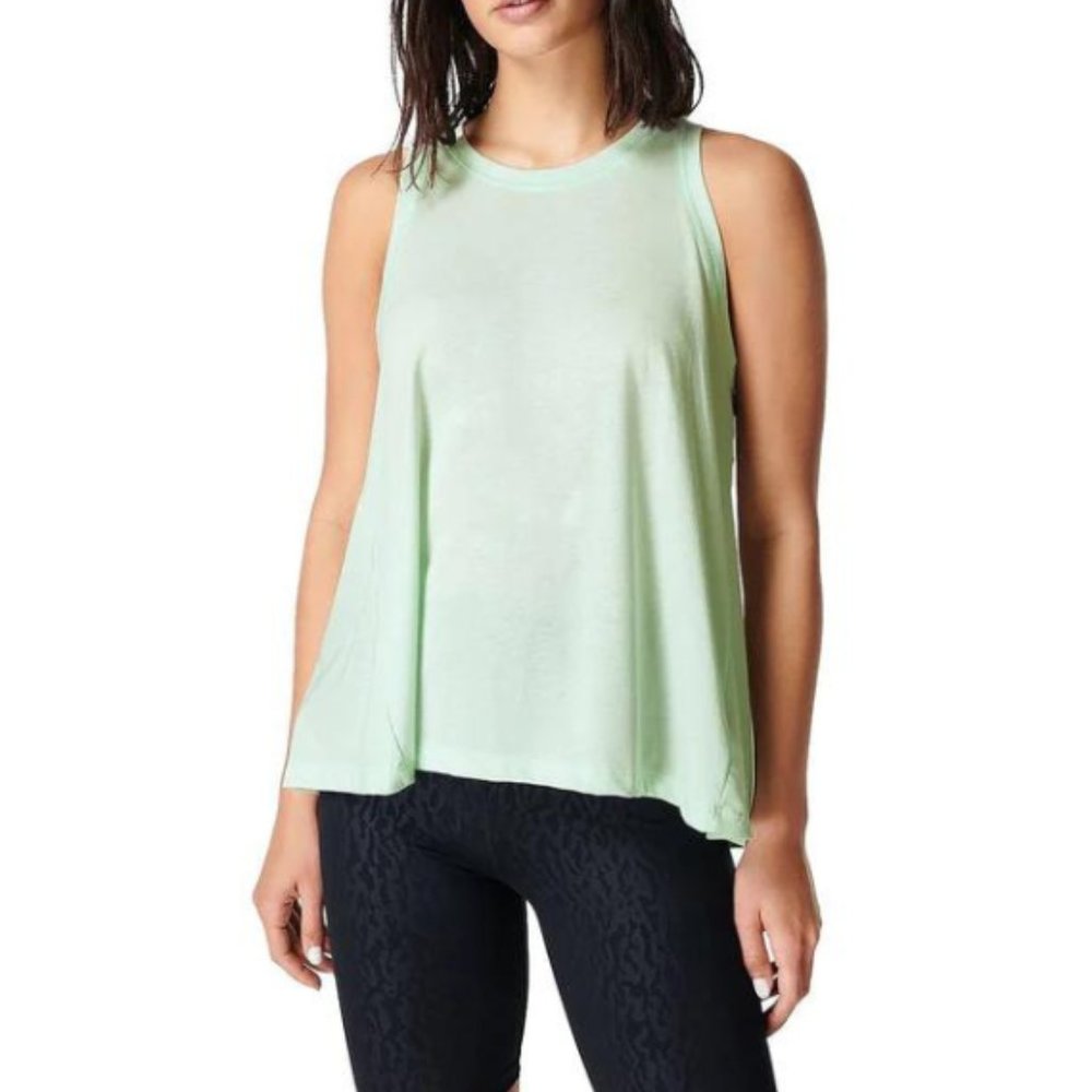 Sweaty Betty NWT Spring Green PACESETTER Fitness Running Tank Top, Size XLarge